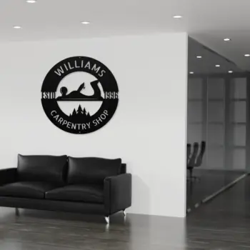 Personalized Carpentry Metal Sign