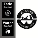 Personalized Carpentry Metal Sign