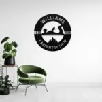 Personalized Carpentry Metal Sign