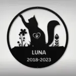 Personalized Cat Memorial Metal Sign