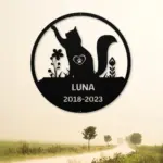 Personalized Cat Memorial Metal Sign