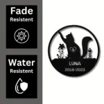 Personalized Cat Memorial Metal Sign