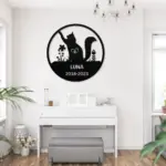 Personalized Cat Memorial Metal Sign