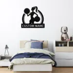 Personalized Cheerleader Metal Sign