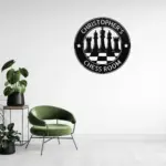 Personalized Chess Metal Sign