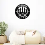 Personalized Chess Metal Sign