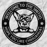 Personalized Chihuahua Dog Metal Sign