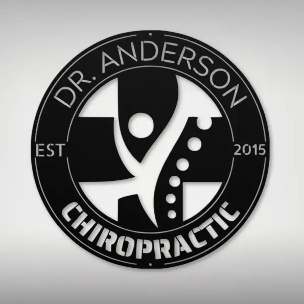 Personalized Chiropractic Metal Sign