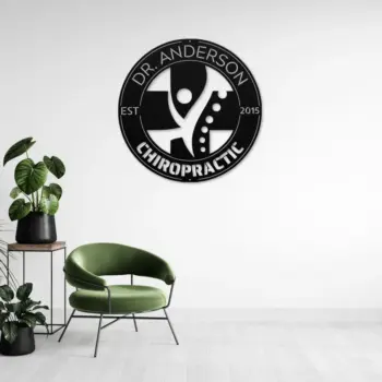 Personalized Chiropractic Metal Sign