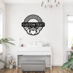 Personalized Claddagh Crest Metal Sign