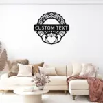 Personalized Claddagh Crest Metal Sign
