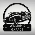 Personalized Classic Car Metal Sign