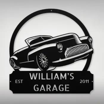 Personalized Classic Car Metal Sign