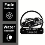 Personalized Classic Car Metal Sign