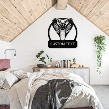 Personalized Cobra Metal Sign