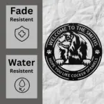 Personalized Cocker Spaniel Metal Sign