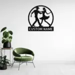 Personalized Couple Dancing Metal Sign