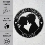 Personalized Couple Metal Art Sign