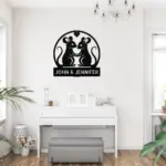 Personalized Couple Mouse Metal Sign