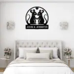 Personalized Couple Mouse Metal Sign