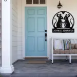 Personalized Couple Mouse Metal Sign