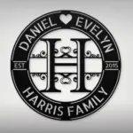 Personalized Couple Name Metal Sign