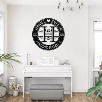 Personalized Couple Name Metal Sign