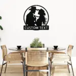 Personalized Cowboy Cowgirl Metal Sign