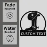 Personalized Cowboy Wear Metal Sign