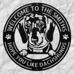 Personalized Dachshund Metal Sign