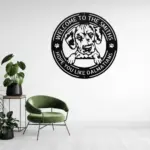 Personalized Dalmatian Dog Metal Sign