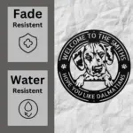 Personalized Dalmatian Dog Metal Sign