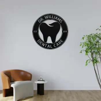 Personalized Dental Metal Sign
