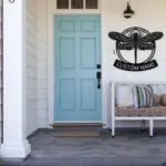 Personalized Dragonfly Metal Art Sign