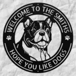 Personalized English Bulldog Metal Sign