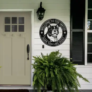 Personalized English Bulldog Metal Sign