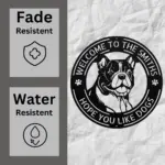 Personalized English Bulldog Metal Sign