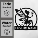 Personalized Fairy Metal Art Sign