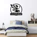 Personalized Fairy Metal Art Sign