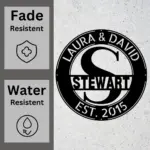 Personalized Family Name Metal Sign