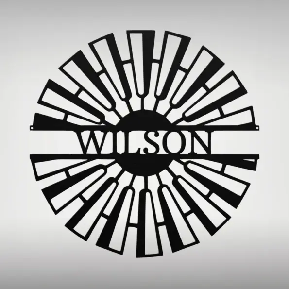 Personalized Fancy Windmill Metal Sign