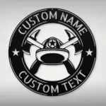 Personalized Firefighter Metal Sign