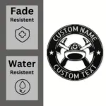 Personalized Firefighter Metal Sign