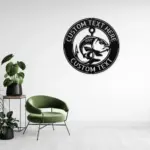 Personalized Fish Metal Art Sign