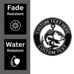 Personalized Fish Metal Art Sign