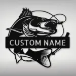 Personalized Fish Metal Wall Art Sign
