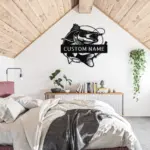 Personalized Fish Metal Wall Art Sign