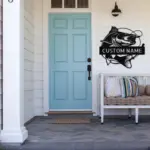 Personalized Fish Metal Wall Art Sign