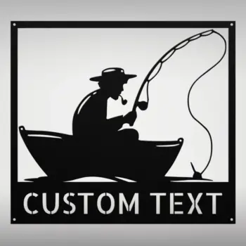 Personalized Fisherman Boat Metal Sign