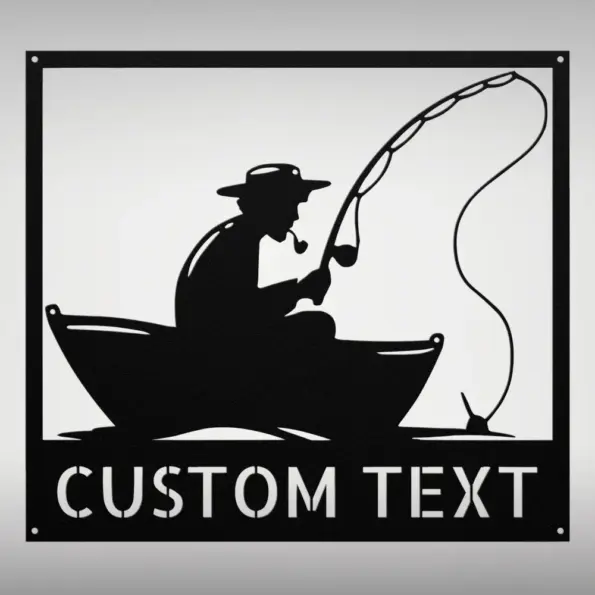 Personalized Fisherman Boat Metal Sign